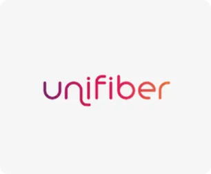 Unifiber logo in gradient colors.
